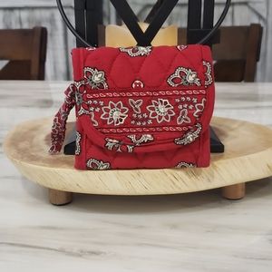 Vera Bradley wallet red,blk,wht